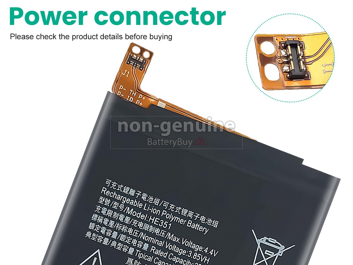 Nokia HE351 udskiftningsbatteri