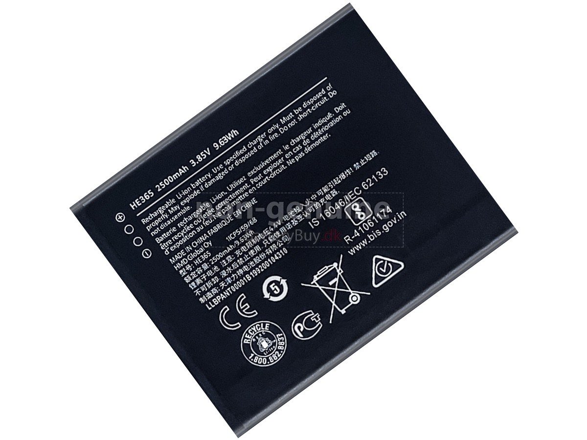 Nokia HE365 udskiftningsbatteri