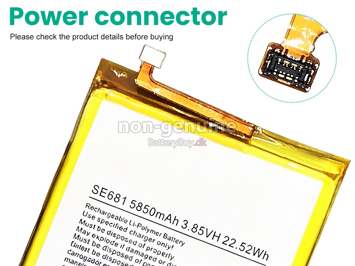 Nokia SE681 udskiftningsbatteri