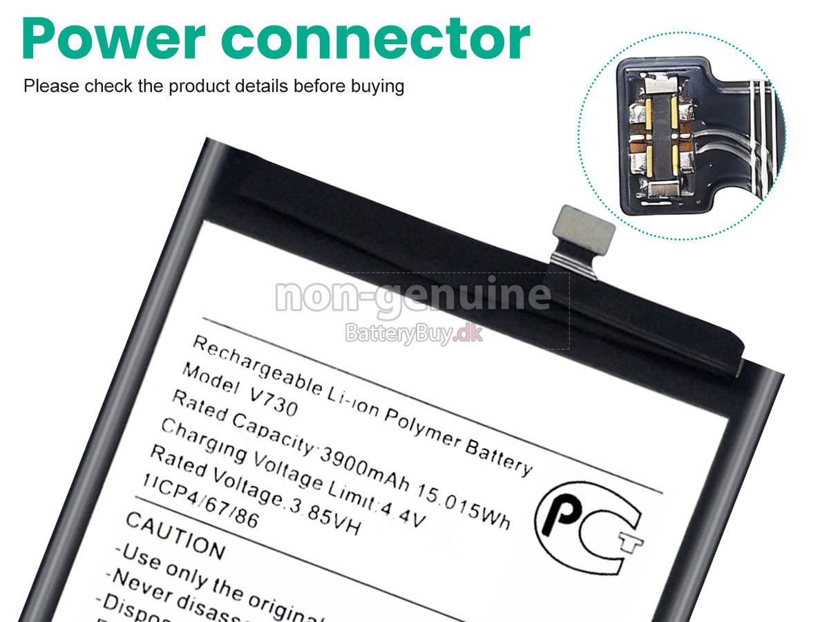 Nokia 1.4 TA-1322 udskiftningsbatteri