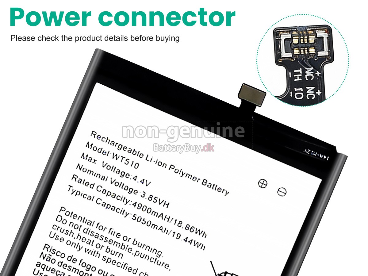 Nokia WT510 udskiftningsbatteri