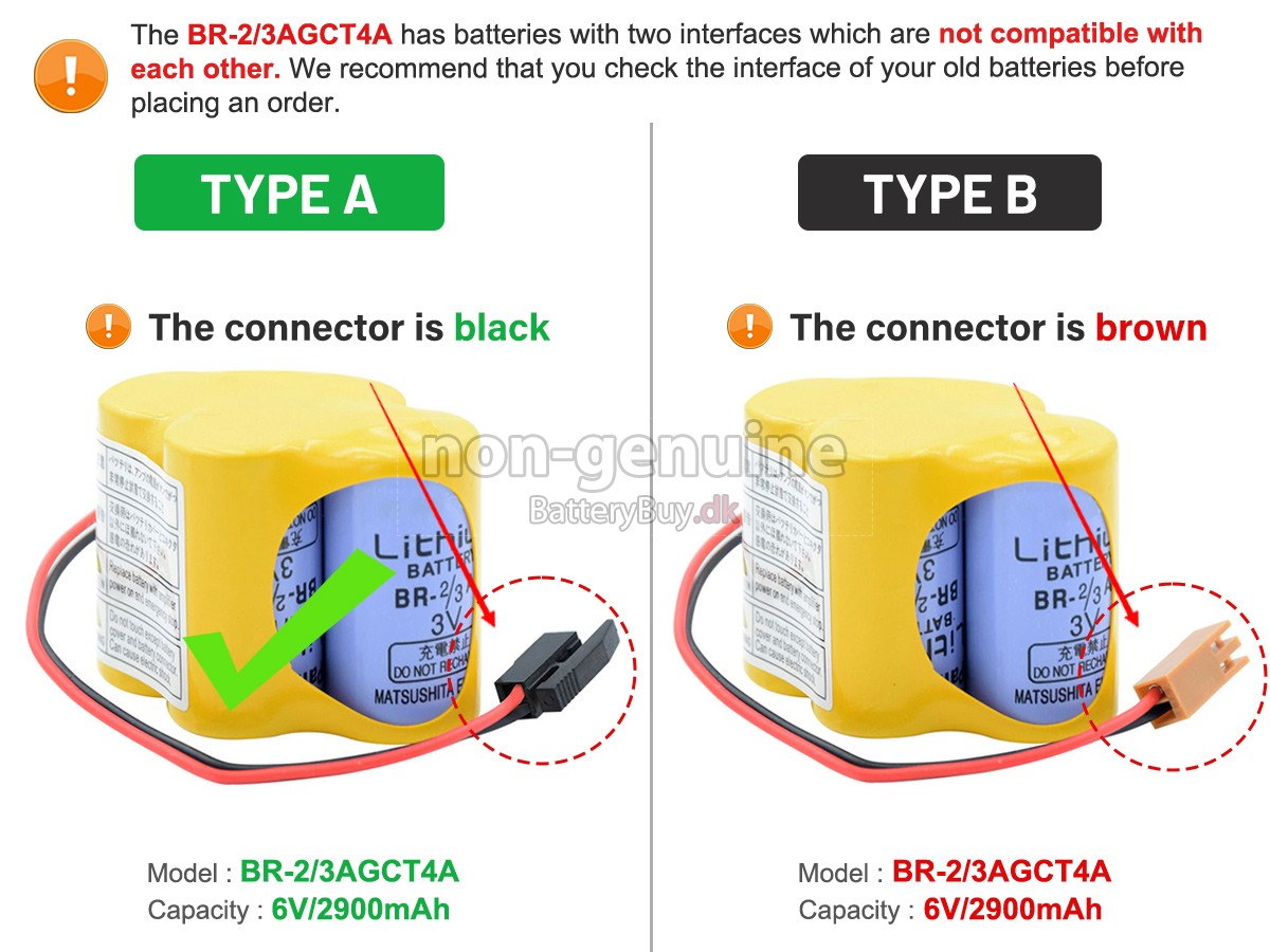 Panasonic BR-23AGCT4A udskiftningsbatteri