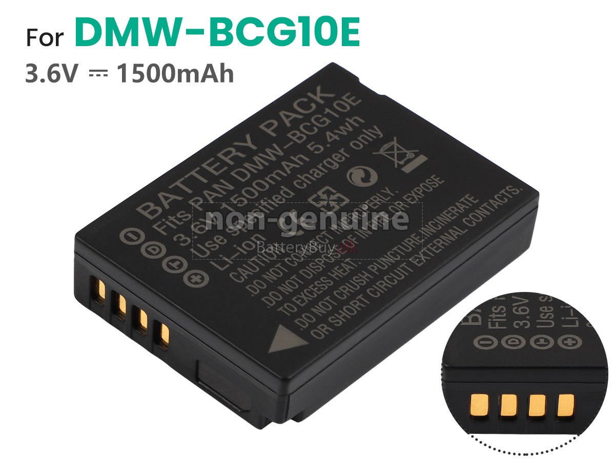 Panasonic DMW-BCG10 udskiftningsbatteri