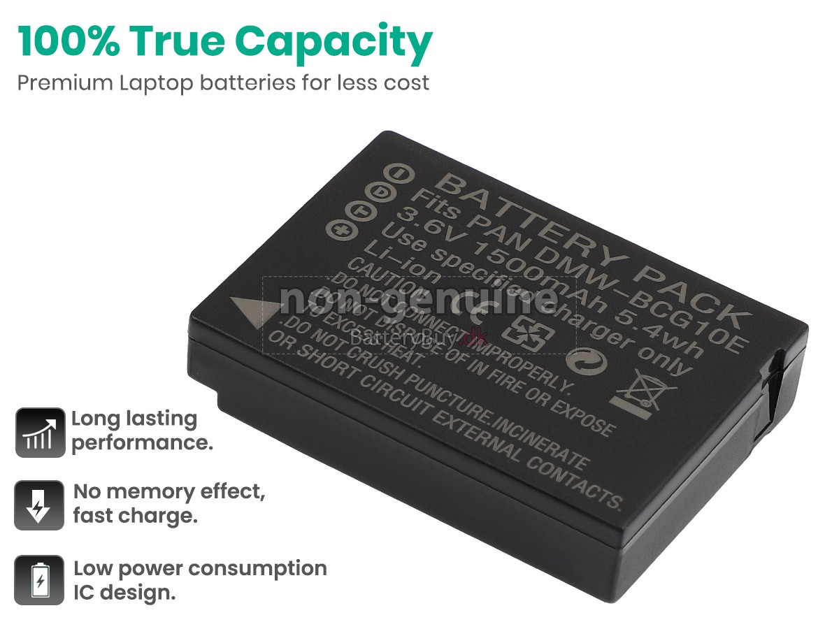 Panasonic DMW-BCG10 udskiftningsbatteri