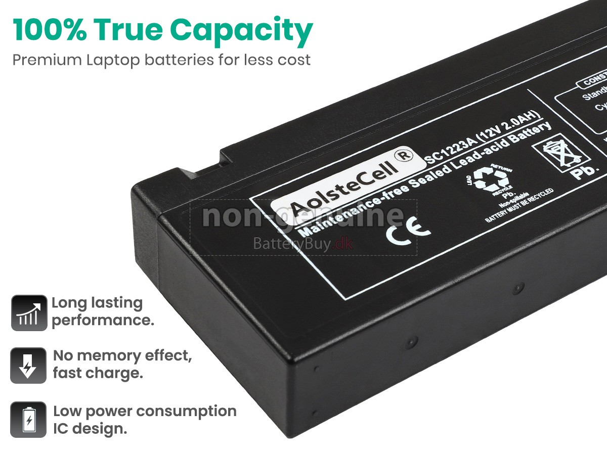 Panasonic MEC1000 udskiftningsbatteri