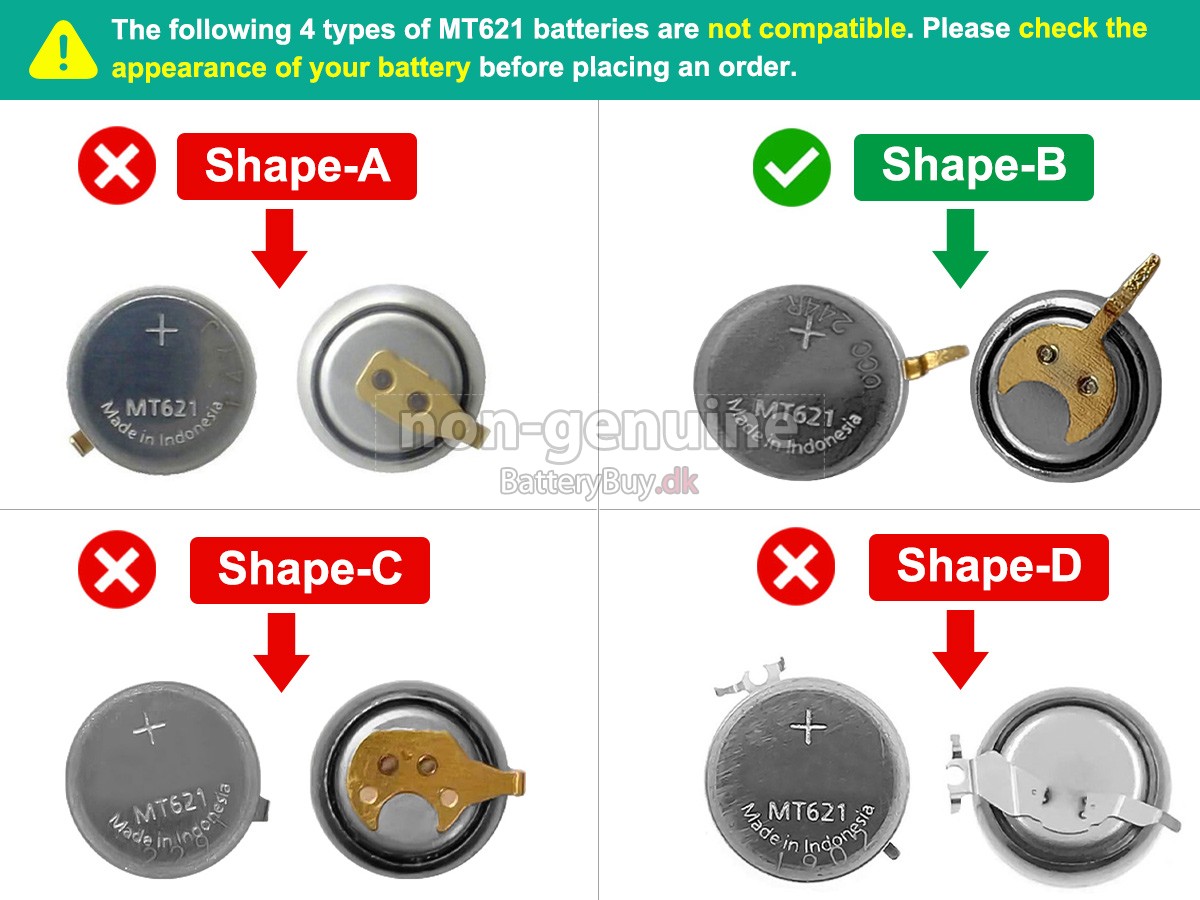 Panasonic MT621-295-5100-T1 udskiftningsbatteri