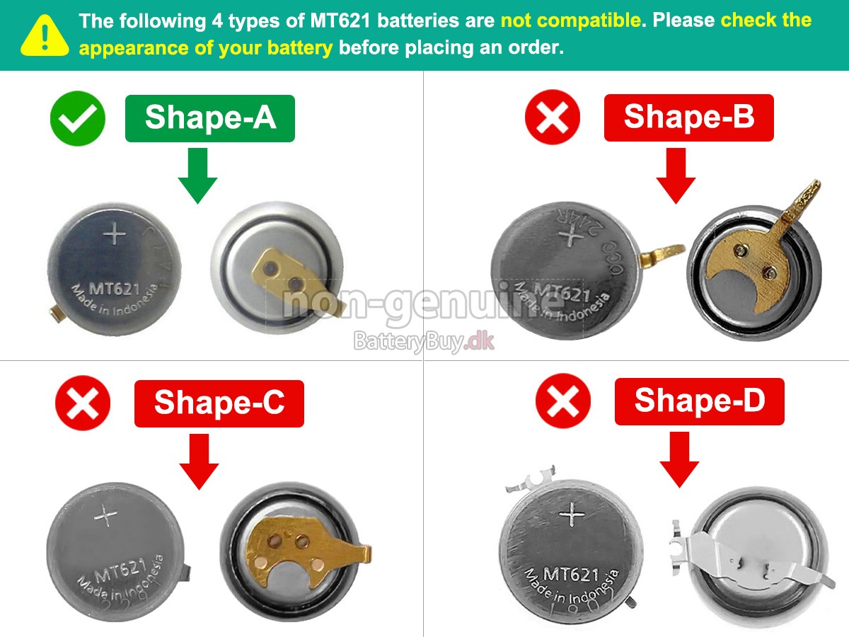 Panasonic MT621-295-5100-T1 udskiftningsbatteri