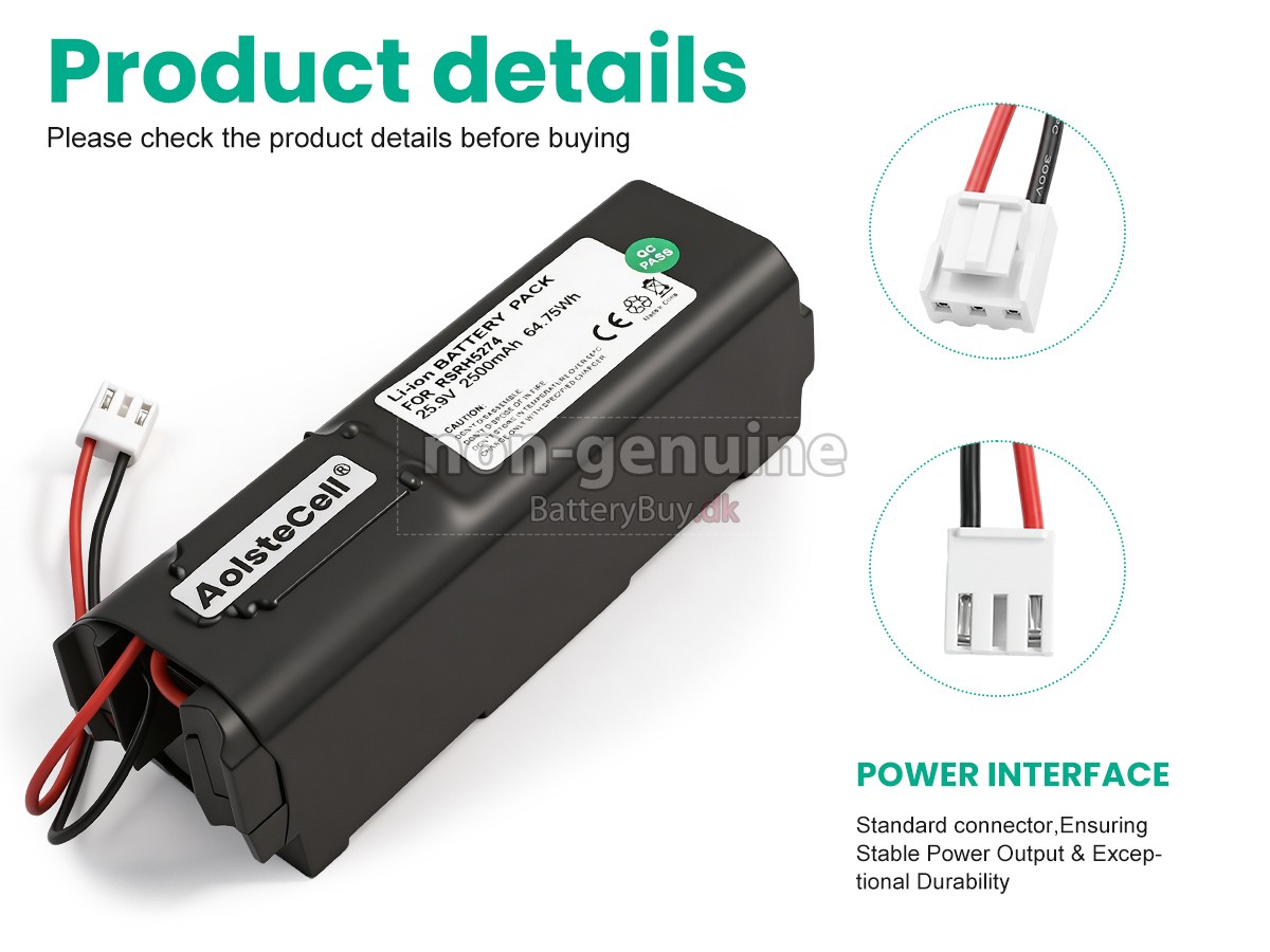 Rowenta RH887101 udskiftningsbatteri