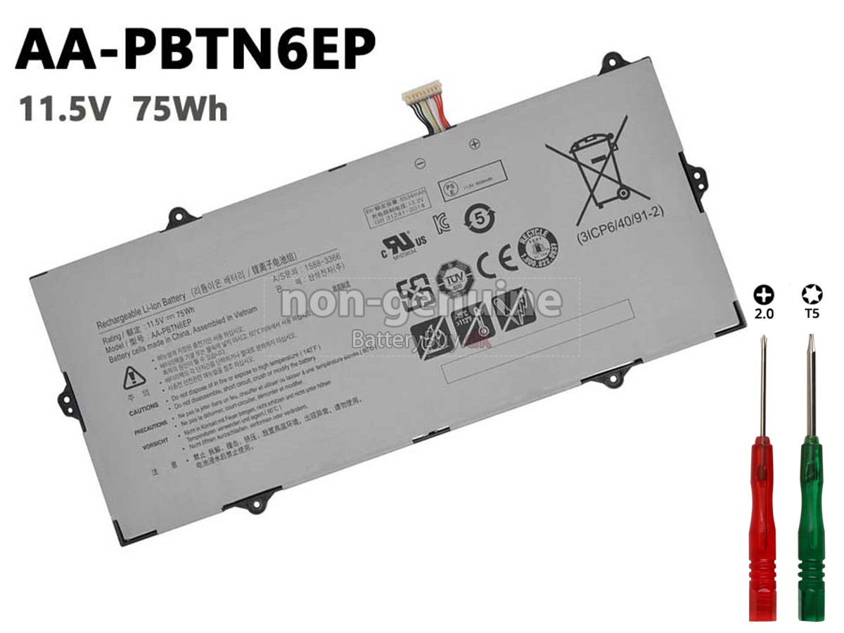 Samsung NP900X3T-K01 laptop udskiftningsbatteri