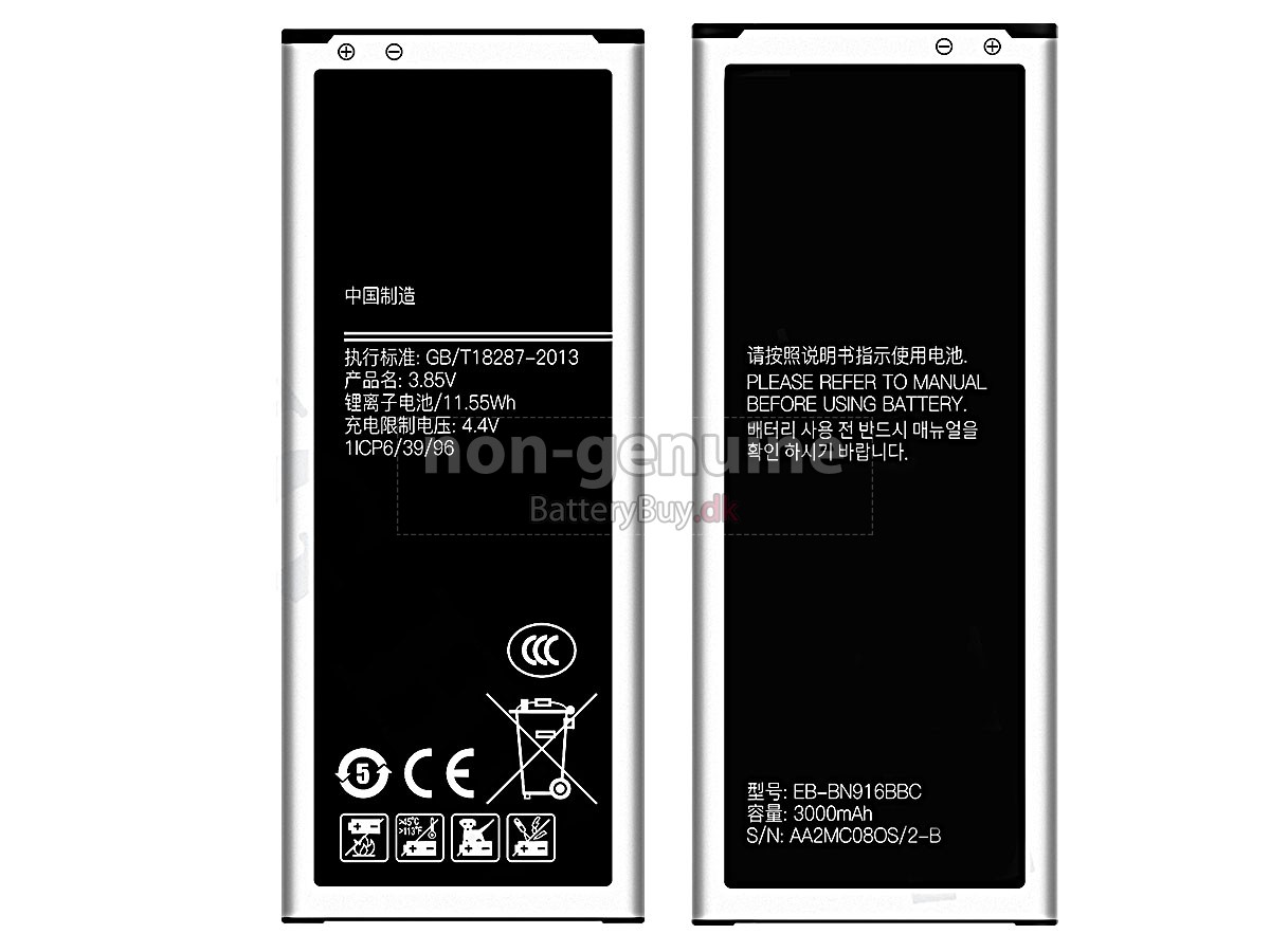 Samsung GALAXY NOTE 4 SM-N910F udskiftningsbatteri
