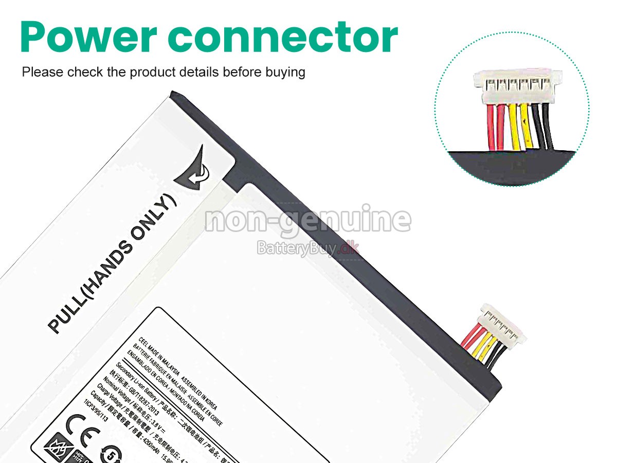 Samsung Galaxy T350 T355 udskiftningsbatteri