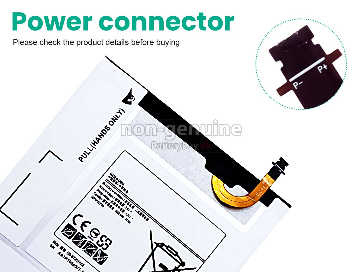 Samsung SM-T377P udskiftningsbatteri