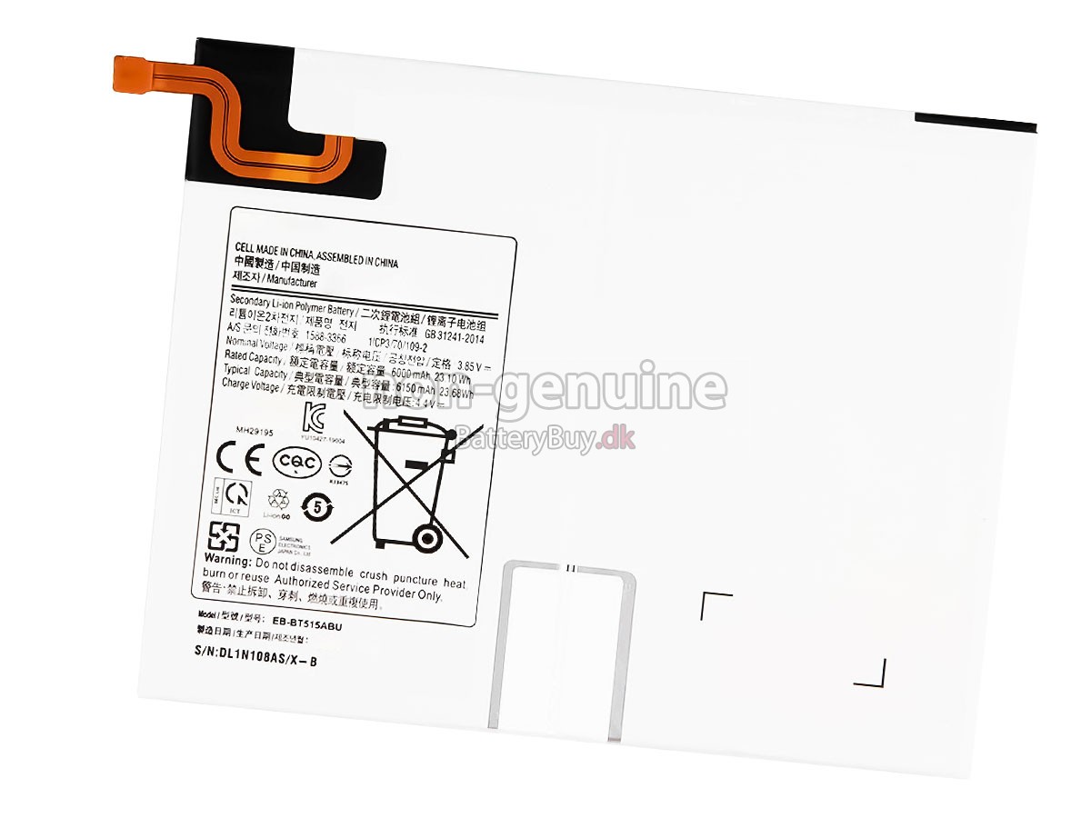 Samsung Galaxy TAB A 10.1 2019 udskiftningsbatteri
