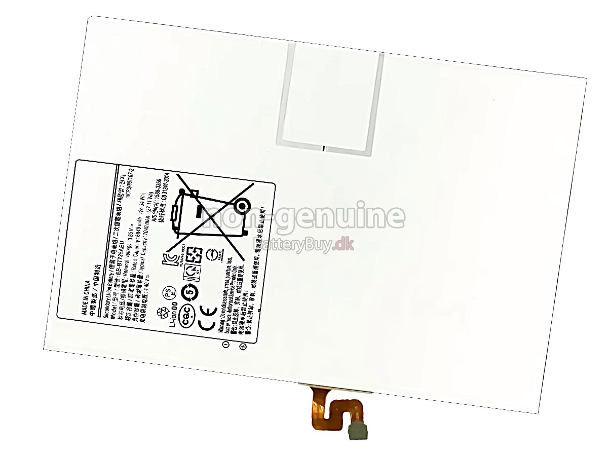 Samsung Galaxy TAB S5E 10.5 INCH SM-T720 udskiftningsbatteri