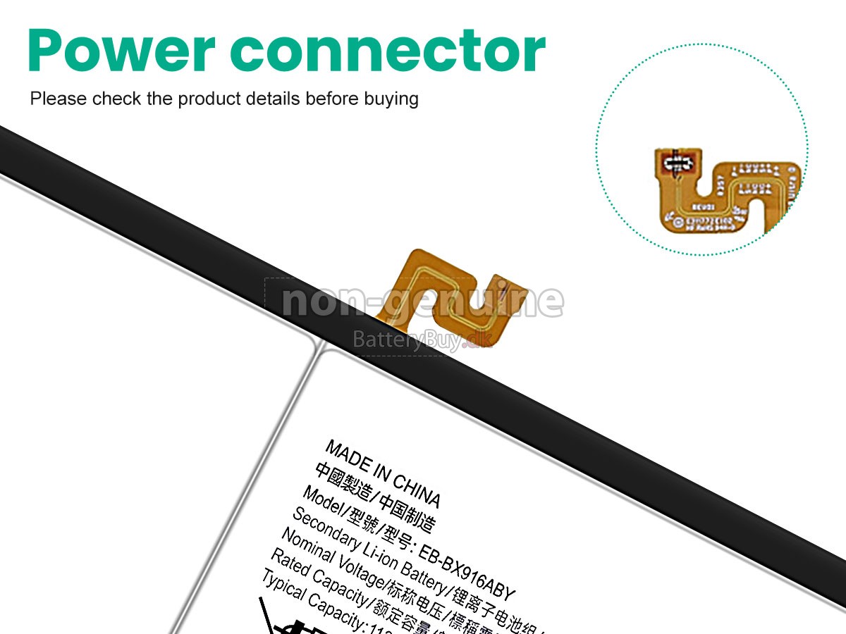 Samsung Galaxy TAB S8 ULTRA SM-X900 udskiftningsbatteri