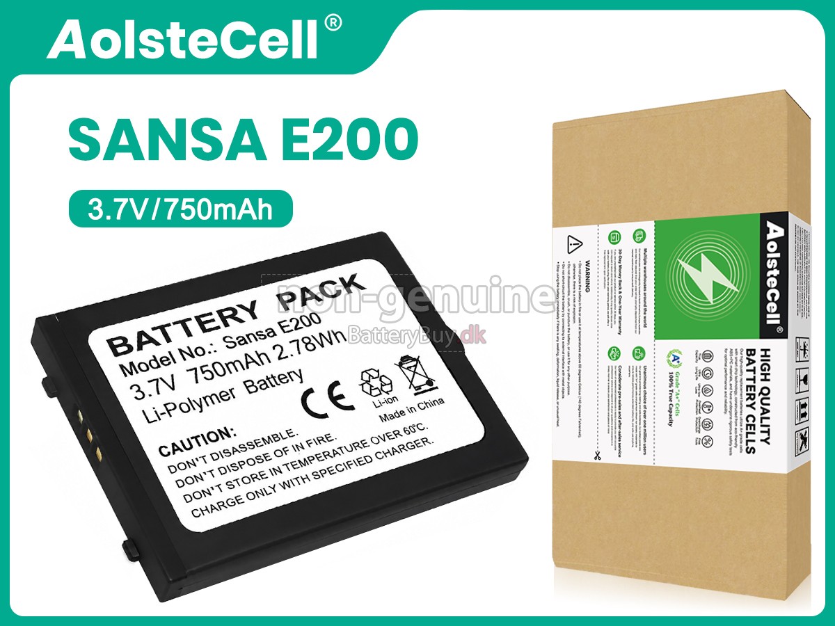 SanDisk SANSA E250 udskiftningsbatteri