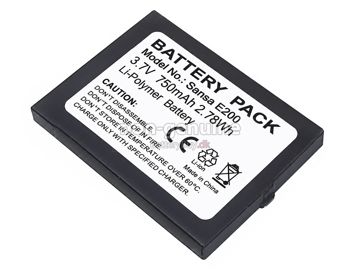 SanDisk SANSA E250 udskiftningsbatteri