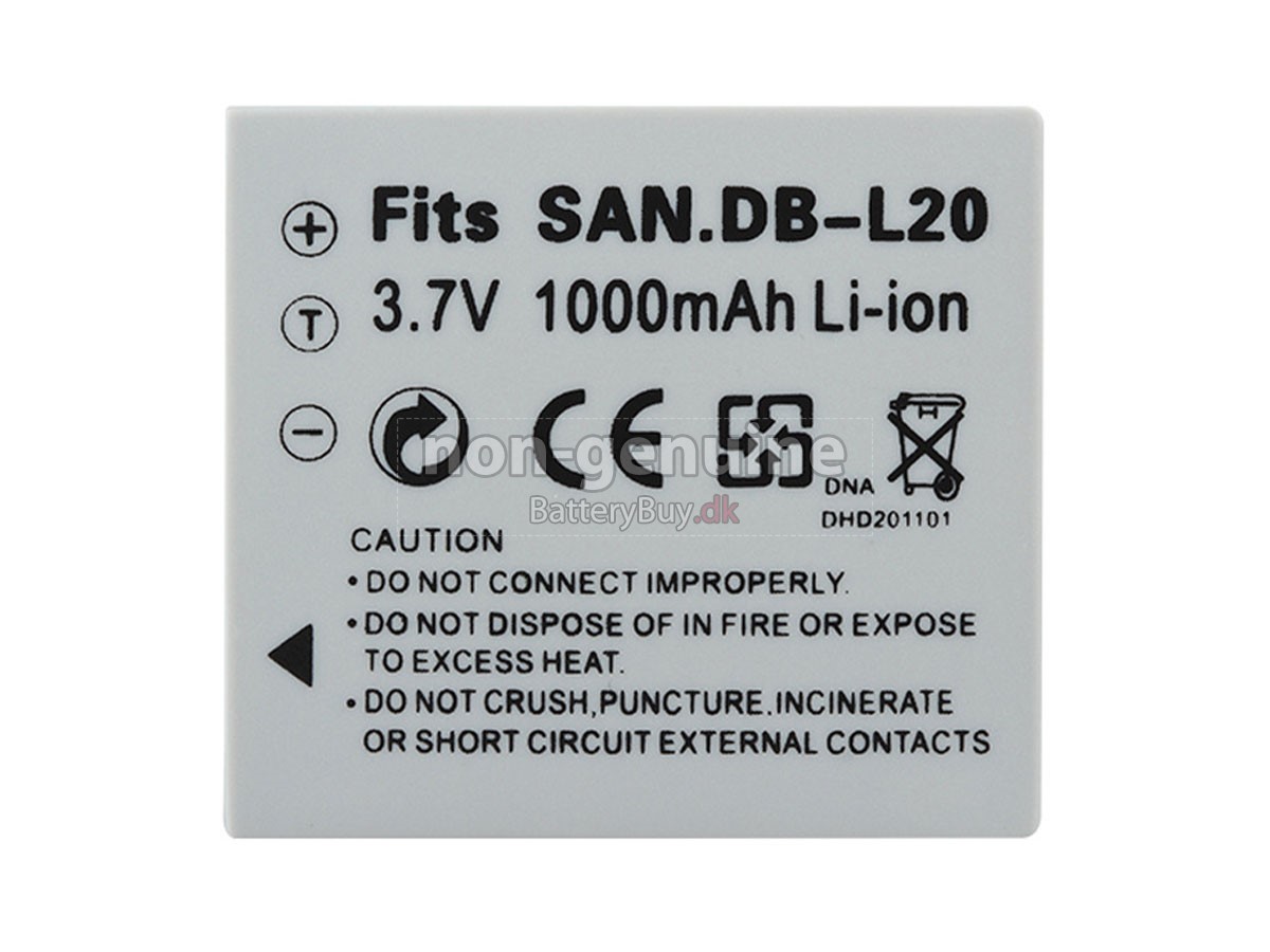 Sanyo XACTI DSC-E6 udskiftningsbatteri