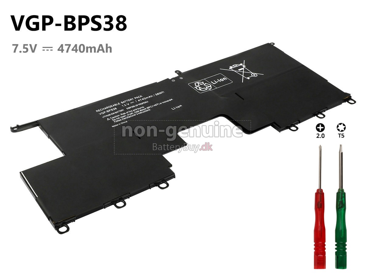Sony VAIO SVP1321C5E laptop udskiftningsbatteri
