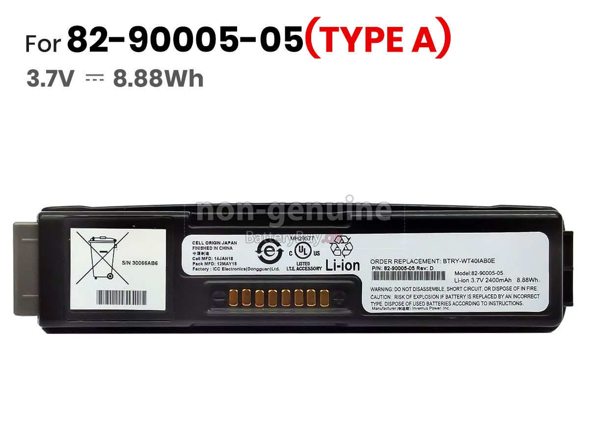 Symbol 55-000166-01 udskiftningsbatteri