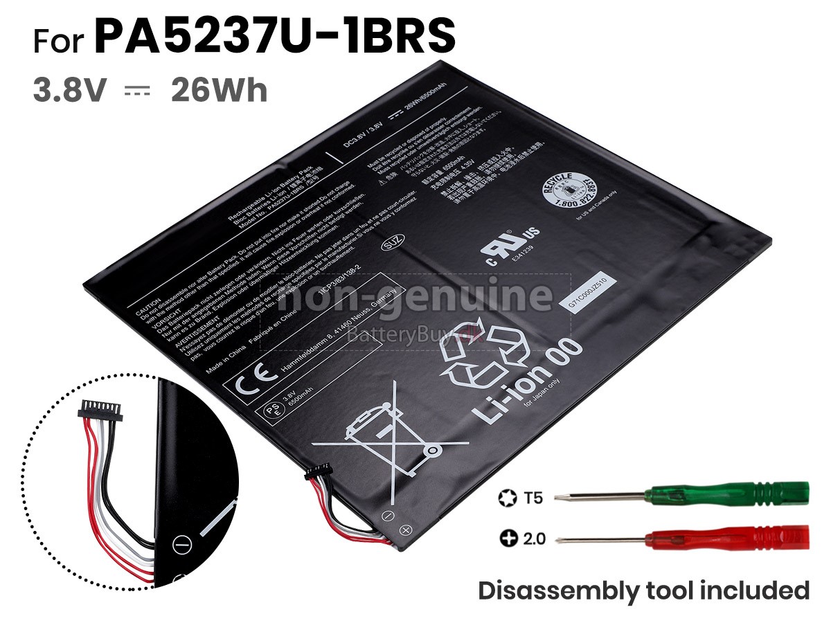 Toshiba PA5237U-1BRS laptop udskiftningsbatteri