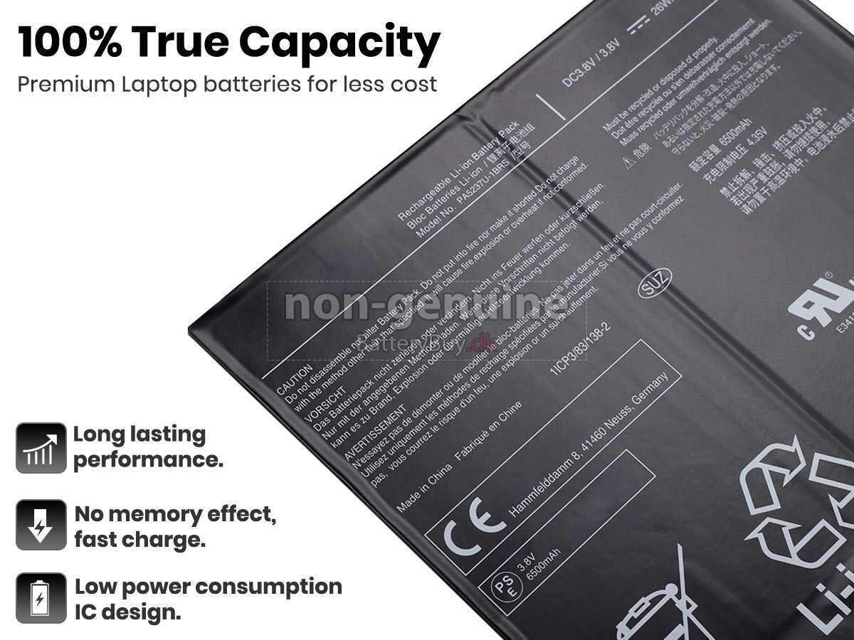 Toshiba PA5237U-1BRS laptop udskiftningsbatteri