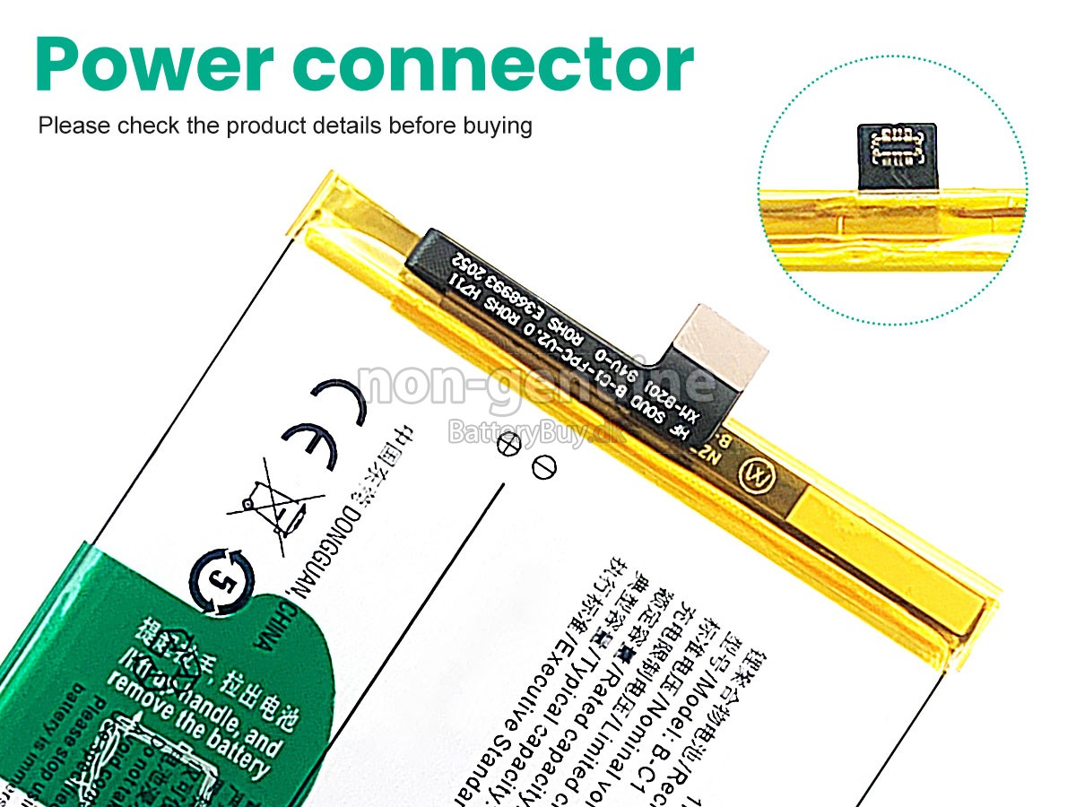 Vivo B-C1 udskiftningsbatteri