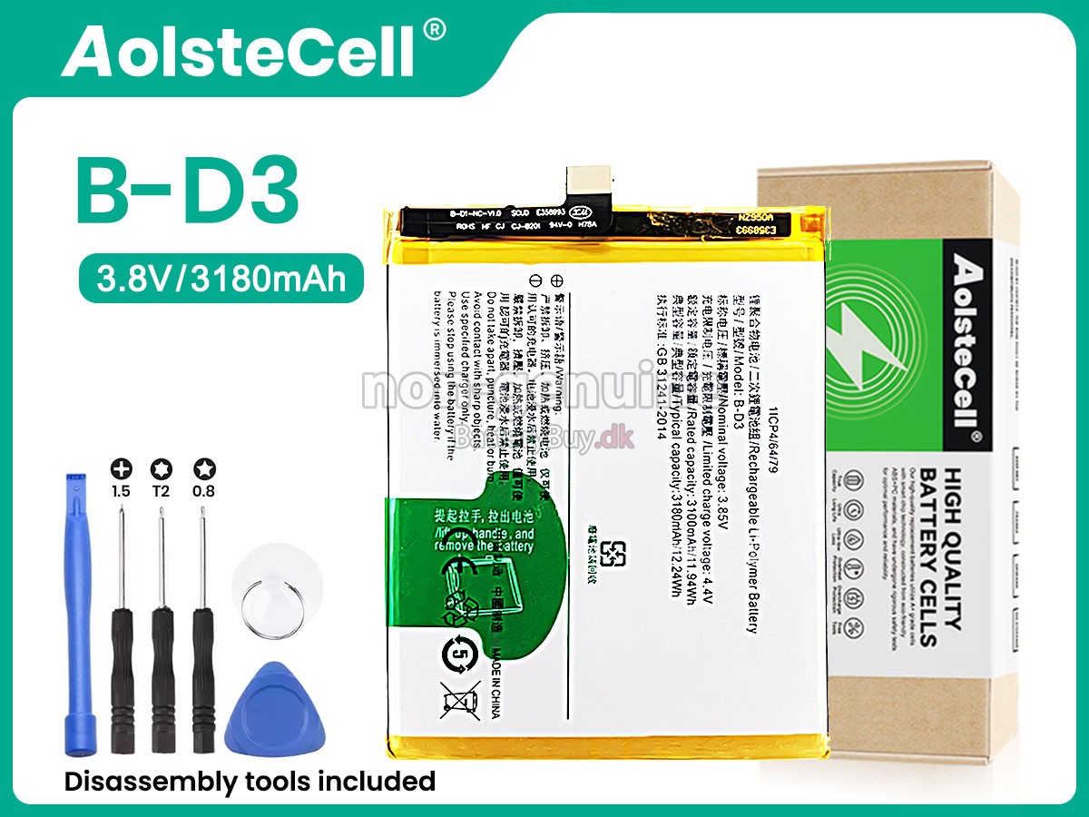 Vivo B-D3 udskiftningsbatteri