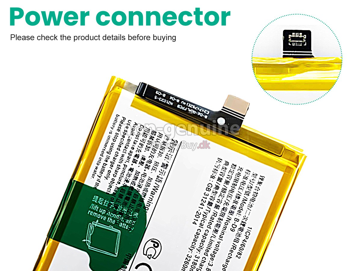Vivo B-D9 udskiftningsbatteri