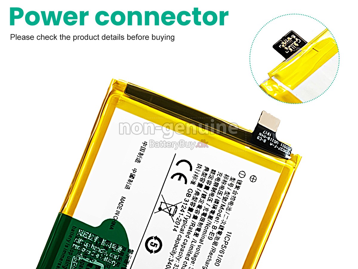 Vivo B-E9 udskiftningsbatteri