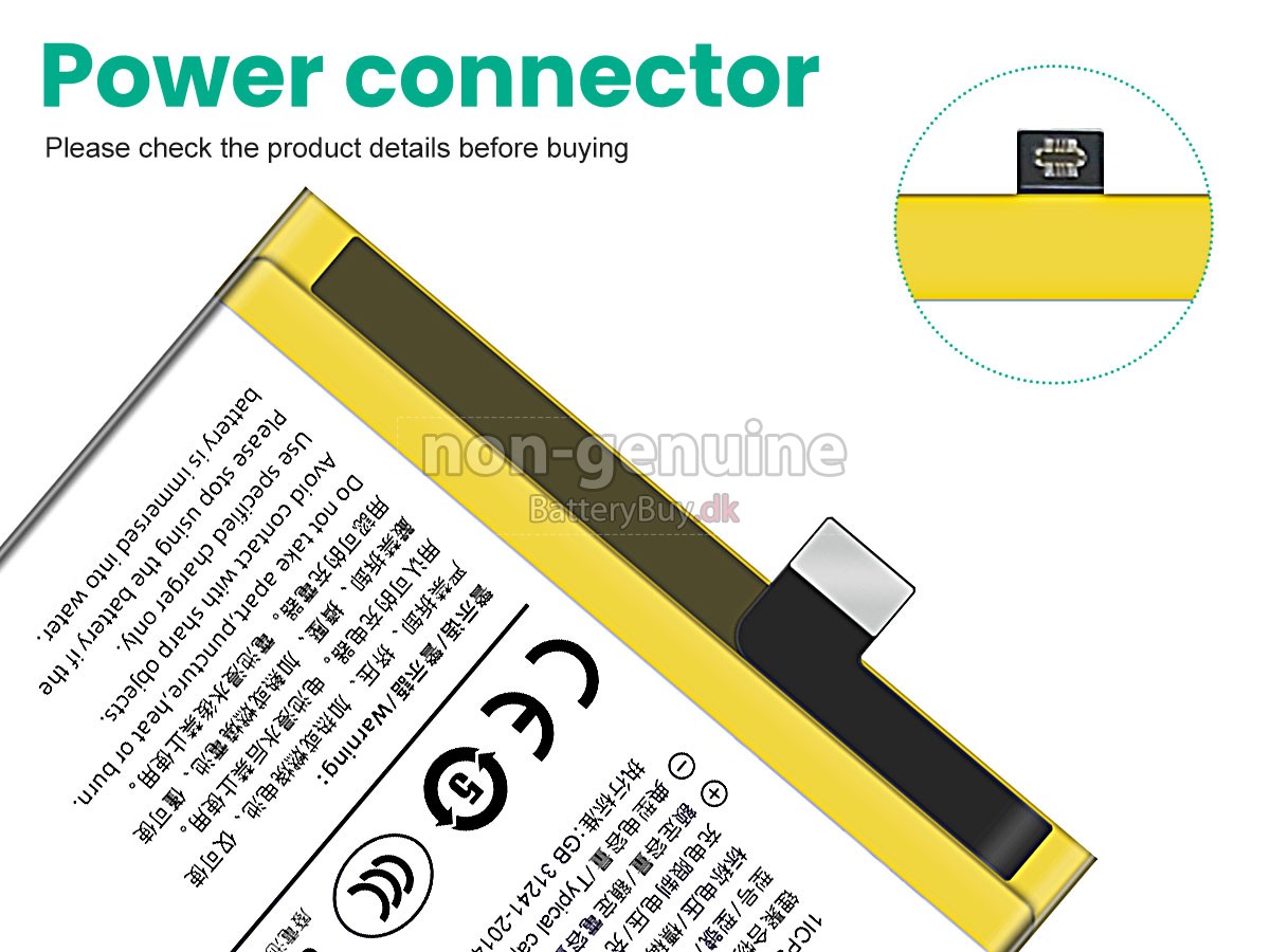 Vivo V1821 udskiftningsbatteri