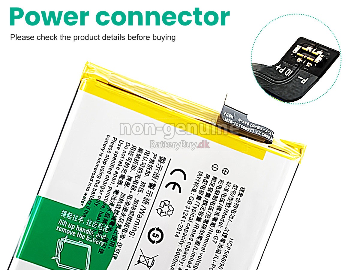 Vivo B-G7 udskiftningsbatteri