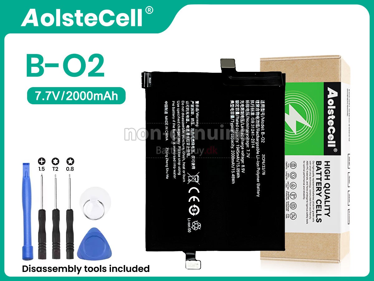 Vivo B-O2 udskiftningsbatteri