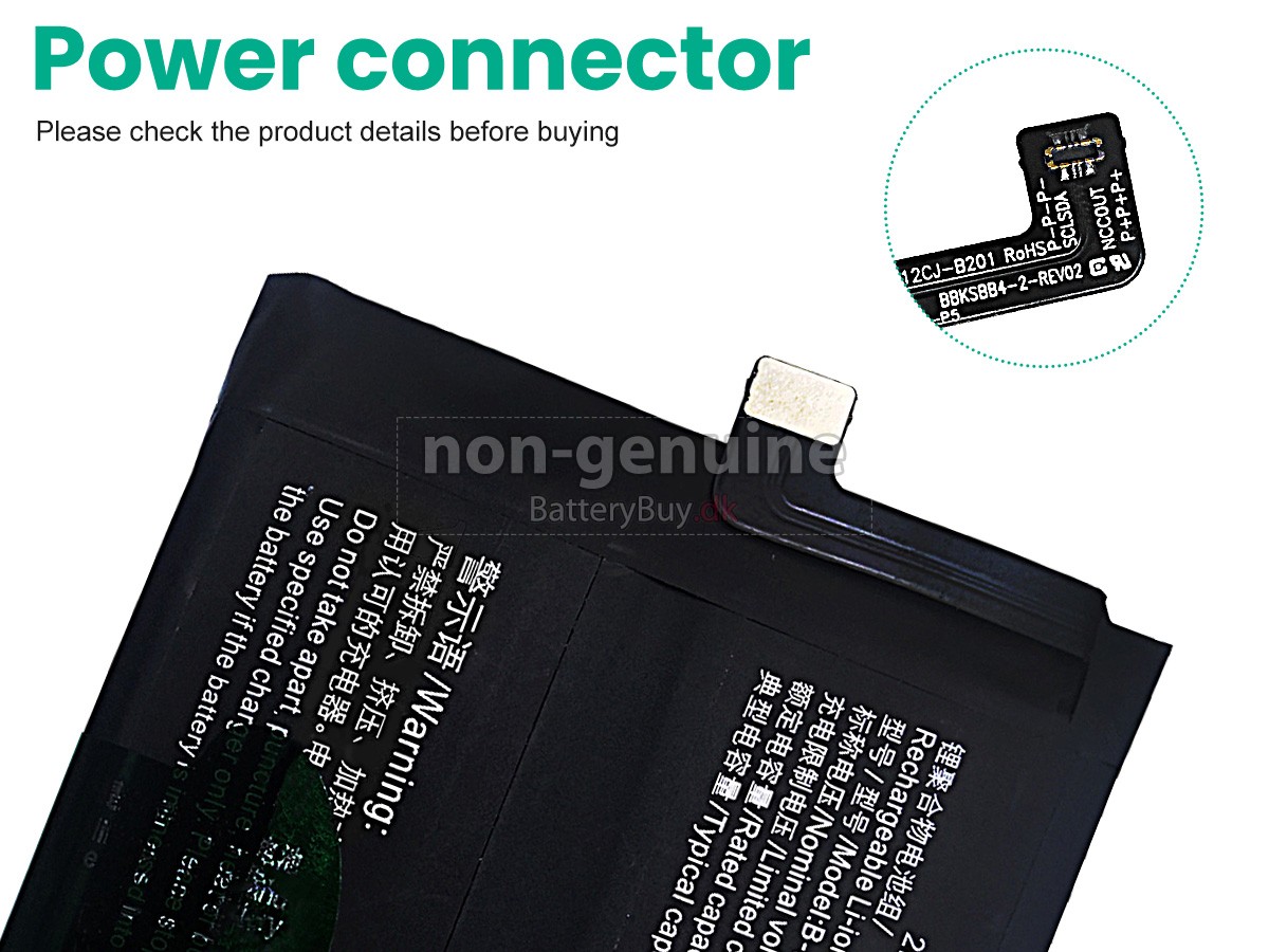 Vivo B-P5 udskiftningsbatteri