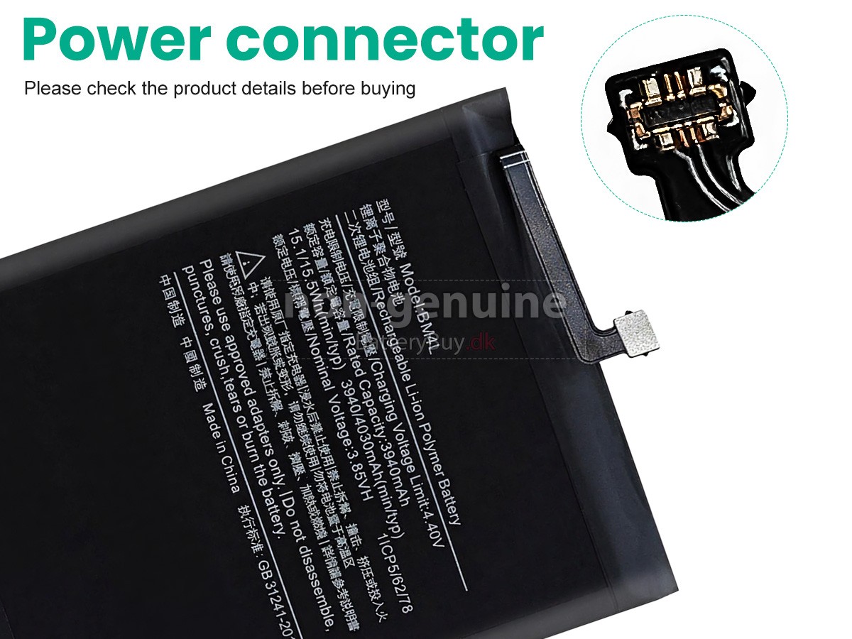 XiaoMi BM4L udskiftningsbatteri