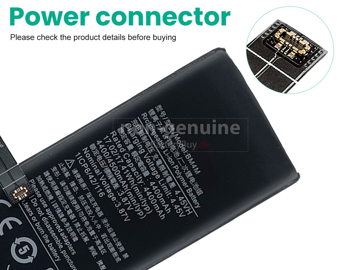 XiaoMi 10PRO 5G udskiftningsbatteri