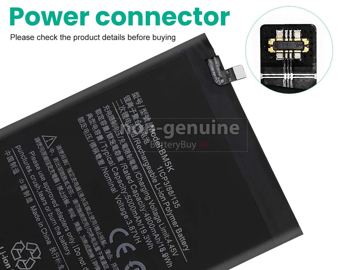 XiaoMi BM5K udskiftningsbatteri