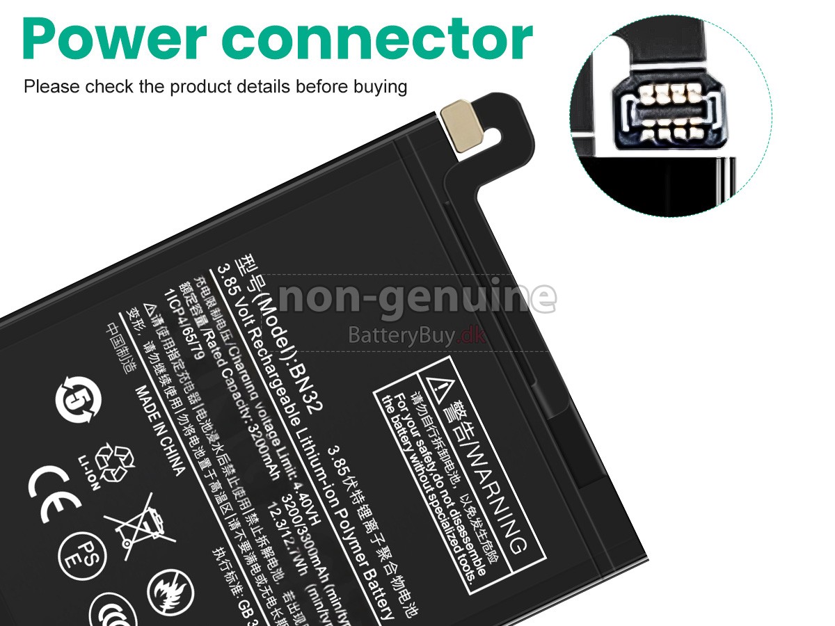 XiaoMi BN32 udskiftningsbatteri