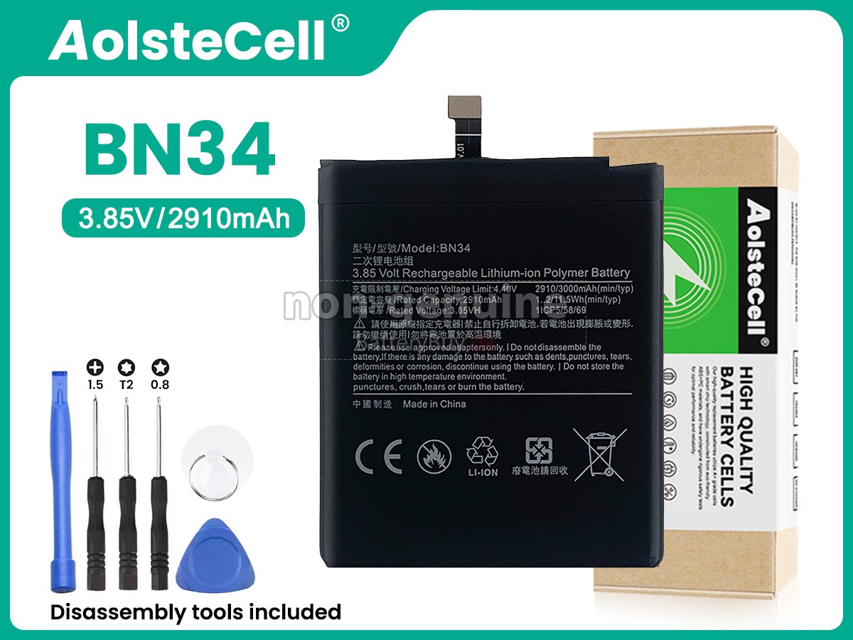 XiaoMi BN34 udskiftningsbatteri