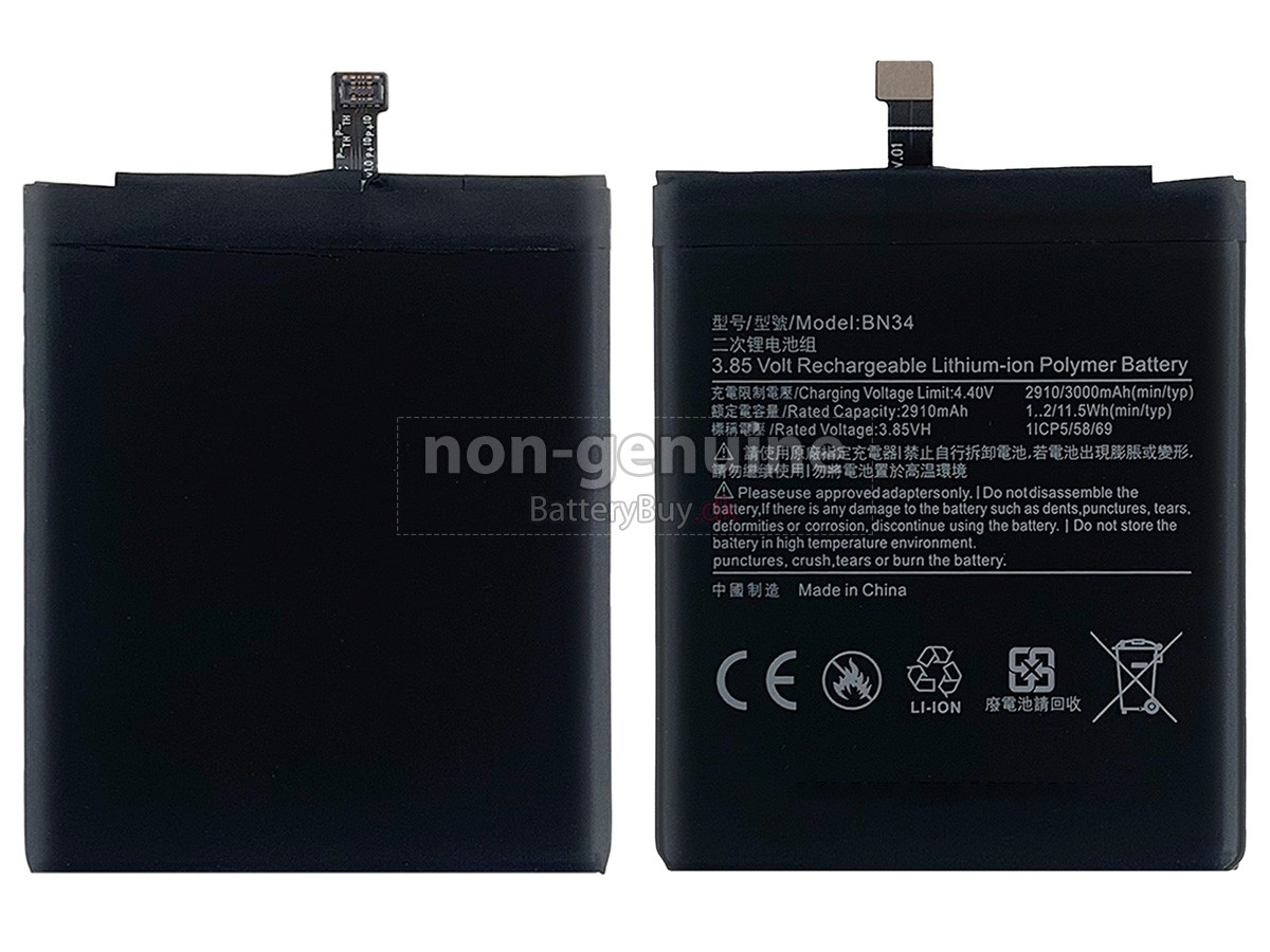 XiaoMi BN34 udskiftningsbatteri