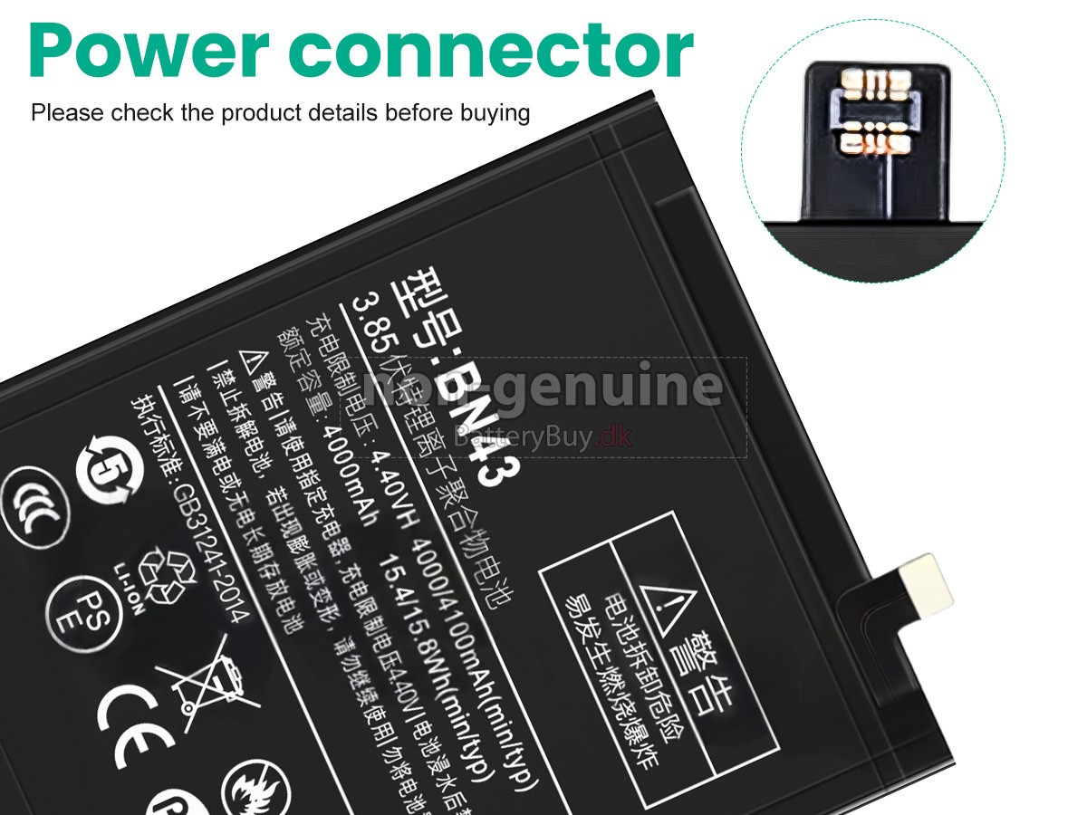 XiaoMi BN43 udskiftningsbatteri