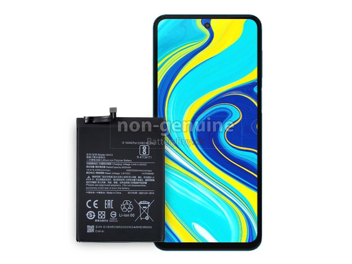 XiaoMi REDMI NOTE 9 PRO udskiftningsbatteri