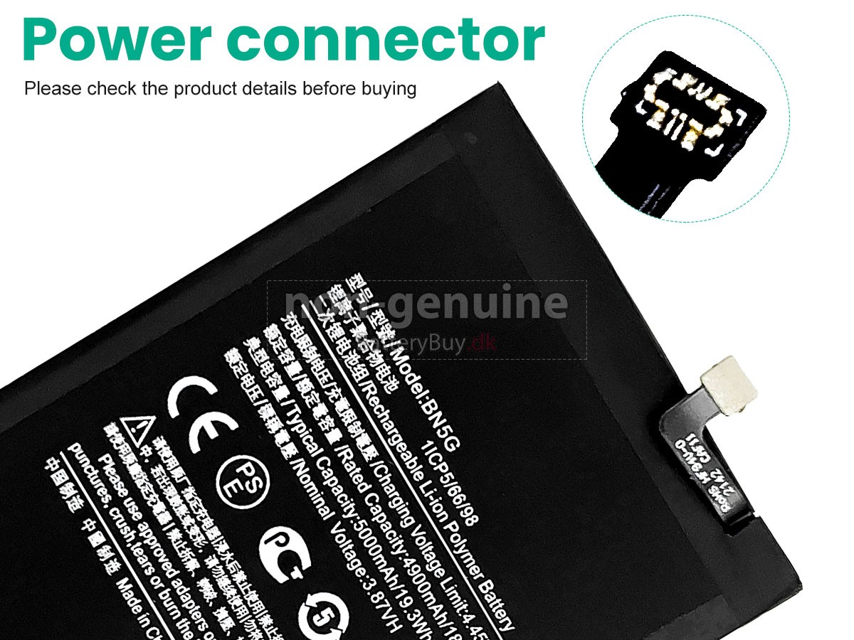XiaoMi BN5G udskiftningsbatteri