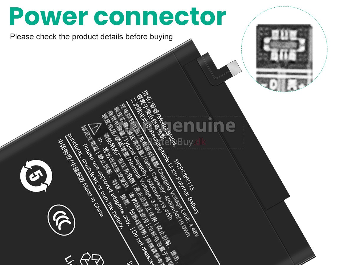XiaoMi BN5N udskiftningsbatteri