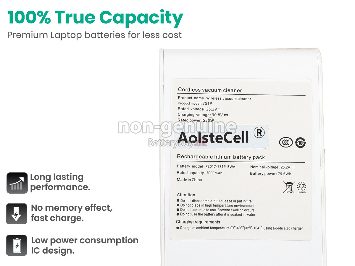 XiaoMi MJWXCQ04ZM udskiftningsbatteri