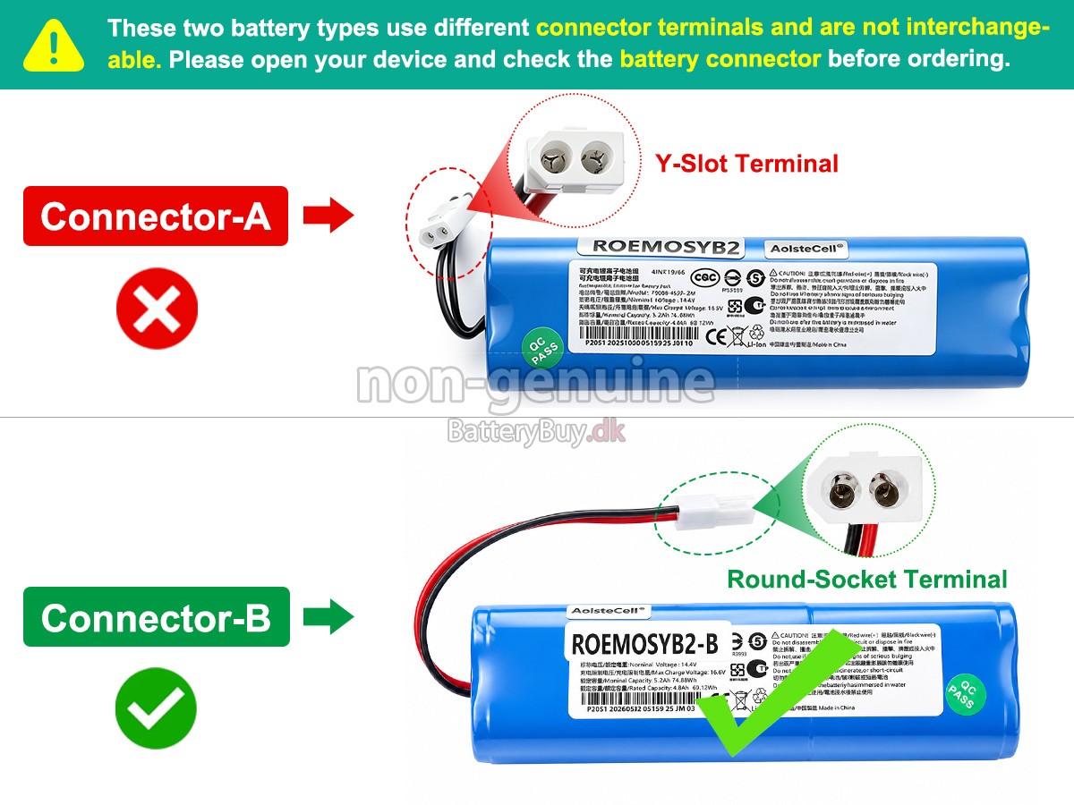 XiaoMi ROEMO SYB2 udskiftningsbatteri