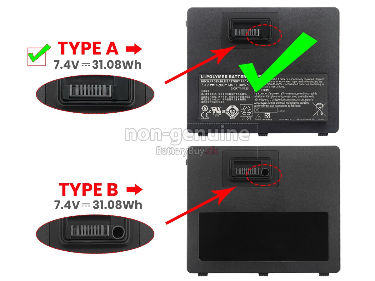 Xplore 2ICP7/44/125 udskiftningsbatteri