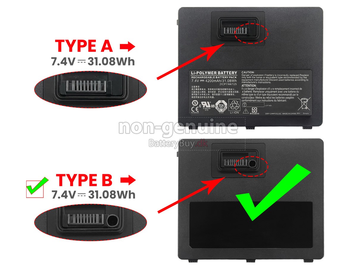 Xplore 2ICP7/44/125 udskiftningsbatteri