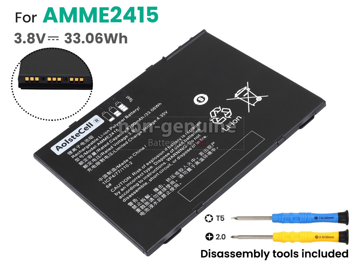 Zebra AMME2415(1ICP4/77/110-2) udskiftningsbatteri