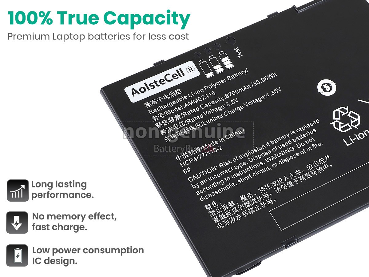 Zebra AMME2415(1ICP4/77/110-2) udskiftningsbatteri